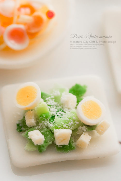 ミニチュア粘土のクリスマスディナー