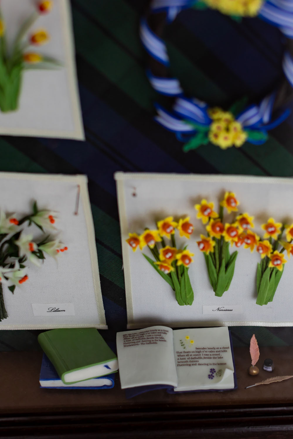 ミニチュアクレイクラフト　お花の額